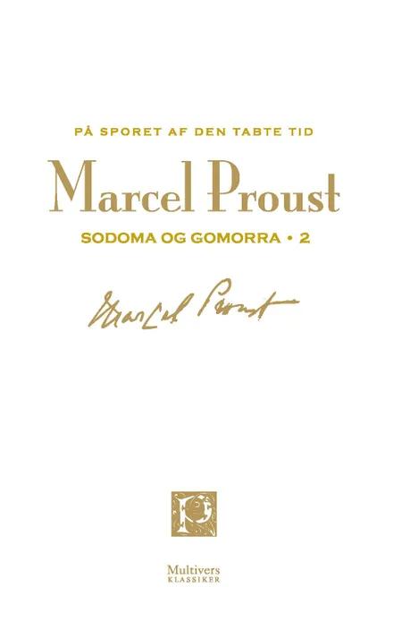 Sodoma og Gomorra 2 af Marcel Proust