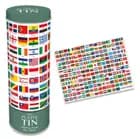 Flags Of The World 1000 Piece Jigsaw in a Tin