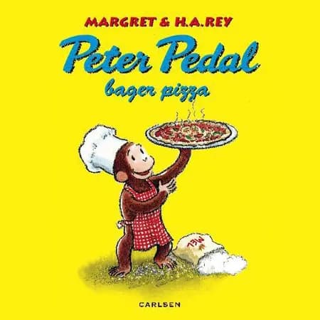 Peter Pedal bager pizza af Margret Rey