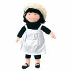 Lille Linnea-dukke (forklæde) (15 cm) af Hjelm Förlag