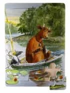 Mamma Mu fiskar puslespil - Mor Muh fisker puslespil af Hjelm Förlag