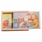 Ingrid 4 træpuslespil i trææske af Hjelm Förlag