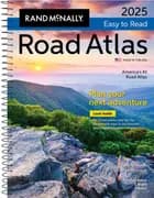 Rand McNally 2025 Easy-To-Read Midsize Road Atlas USA, Canada & Mexico - Rand McNally