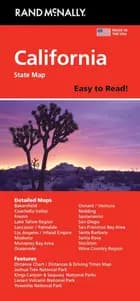 California, Rand McNally Easy to Read State Map