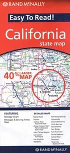 California, Rand McNally Easy to Read State Map