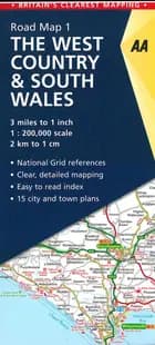 AA Road Map Britain 1: The West Country & South Wales