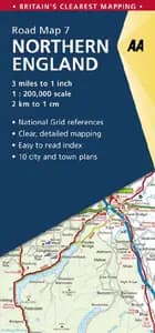 AA Road Map Britain 7: Northern England