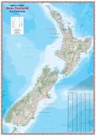 New Zealand Flat Map Laminated