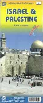 Israel & Palestine Travel Map