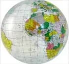 Clear Ocean Inflatable Globe 40 cm - Oppustelig transparent globus