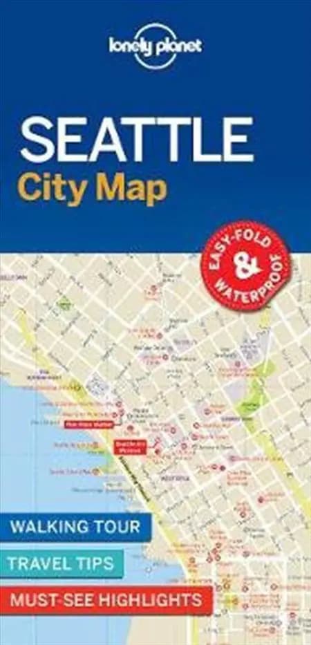 Seattle City Map af Lonely Planet