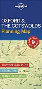 Lonely Planet Planning Map: Oxford & the Cotswolds