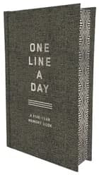 One Line a Day: A Five-Year Memory Book (Charcoal Canvas)