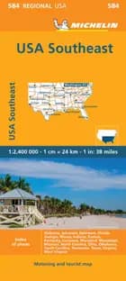 Michelin USA blad 584: Southeastern USA