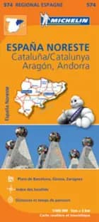 North East Spain, Aragon, Cataluna/Catalunya, Andorra af Michelin