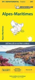 Alpes-Maritimes - Michelin Local Map 341