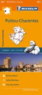Michelin France blad 521: Poitou-Charentes