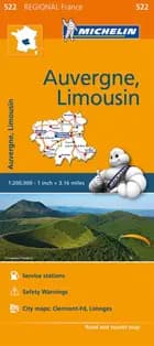 Michelin France blad 522: Auvergne Limousin