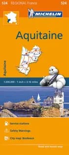 Michelin France blad 524: Aquitaine