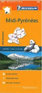 Michelin France blad 525: Midi-Pyrénées