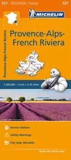 Michelin France blad 527: Provence-Alpes Cote d´Azur / Provence-Alps French Riviera