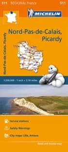 Michelin France blad 511: Nord-Pas-de-Calais, Picardie - Picardy