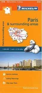 Michelin France blad 514: Ile de France / Paris & Surrounding Areas