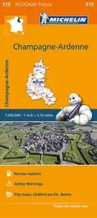 Michelin France blad 515: Champagne - Ardennes