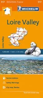 Michelin France blad 517: Pays de la Loire / Loire Valley