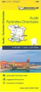 France blad 344: Aude, Pyrenees Orientales