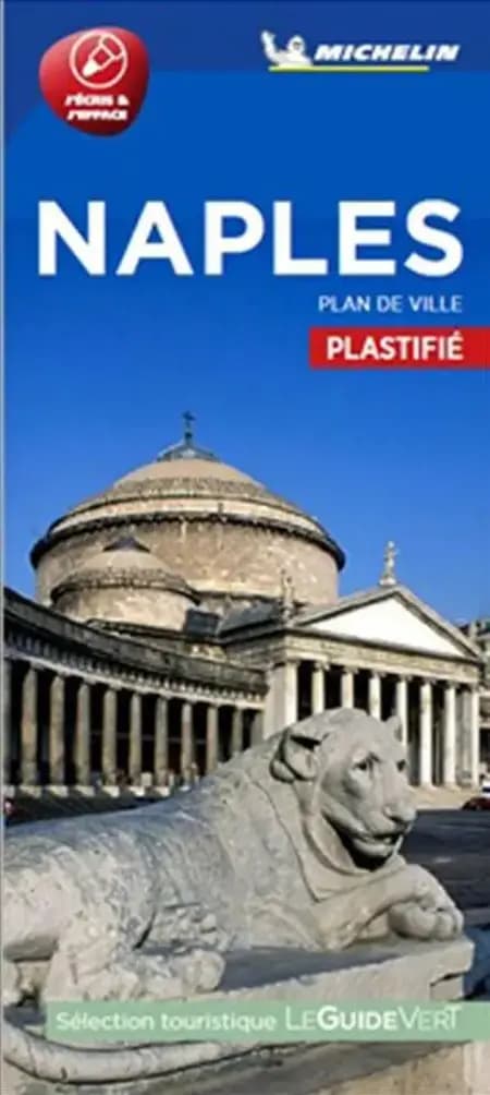 Naples - Napoli Street Map Laminated af Michelin