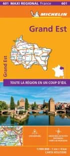 Grand-Est, Michelin Maxi Regional Map France 601 af Michelin