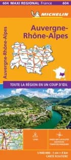 Auvergne Rhone Alpes, Michelin Maxi Regional Map 604