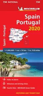 Spain & Portugal 2020, Michelin National Map 734