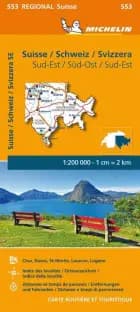 Michelin Schweiz Blad 553: Switzerland Southeast: St.Moritz, Lugano