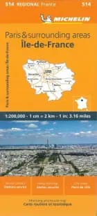 Michelin France blad 514: Paris & Surrounding Areas / Ile de France