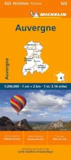 Michelin France blad 522: Auvergne Limousin