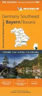 Michelin Germany Blad 546: Southeast, Bavaria