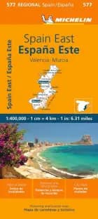 Michelin Spain Blad 577: Spain Central East: La Comunidad Valenciana, Murcia af Michelin