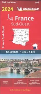 France Southwest 2024, Michelin National Map 708 - Michelin