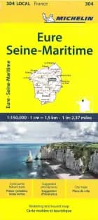 Eure Seine-Maritime - Michelin Local Map 304Map - Michelin