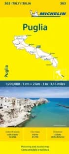 Italy blad 363: Puglia af Michelin