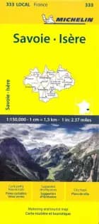 France blad 333: Isere, Savoie - Michelin