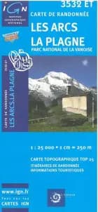 Les Arcs - La Plagne, Parc National de La Vanoise af IGN