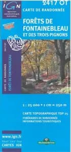 Forêts de Fontainebleau et des Trois Pignons af IGN