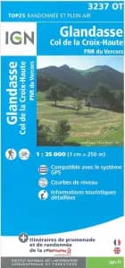 Glandasse - Col de la Croix-Haute af IGN