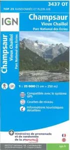 Champsaur - Vieux Chaillol, Parc National des Ecrins af IGN