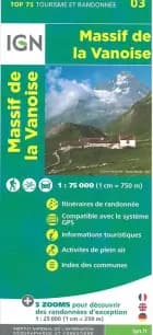 TOP75: 75003 Massif de la Vanoise af IGN