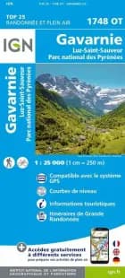 TOP25: 1748OT Gavarnie - Luz-Saint-Sauveur, Parc National des Pyrénées af IGN