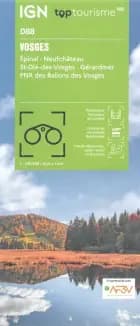 TOP100: D88: Vosges - Epinal Neufchateau St-Die-des-Vosges Gerardmer PNR des Ballons des Vosges af IGN